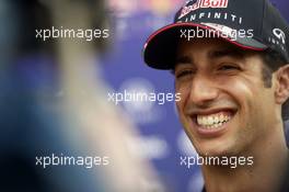 Daniel Ricciardo (AUS) Red Bull Racing with the media. 27.03.2014. Formula 1 World Championship, Rd 2, Malaysian Grand Prix, Sepang, Malaysia, Thursday.