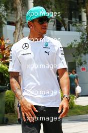 Lewis Hamilton (GBR) Mercedes AMG F1. 27.03.2014. Formula 1 World Championship, Rd 2, Malaysian Grand Prix, Sepang, Malaysia, Thursday.