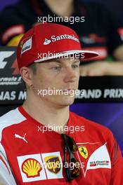 Kimi Raikkonen (FIN), Scuderia Ferrari  27.03.2014. Formula 1 World Championship, Rd 2, Malaysian Grand Prix, Sepang, Malaysia, Thursday.