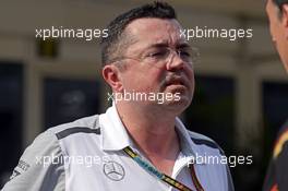 Eric Boullier (FRA) McLaren Racing Director. 27.03.2014. Formula 1 World Championship, Rd 2, Malaysian Grand Prix, Sepang, Malaysia, Thursday.