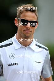 Jenson Button (GBR), McLaren F1 Team  27.03.2014. Formula 1 World Championship, Rd 2, Malaysian Grand Prix, Sepang, Malaysia, Thursday.