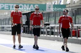 Max Chilton (GBR) Marussia F1 Team walks the circuit. 27.03.2014. Formula 1 World Championship, Rd 2, Malaysian Grand Prix, Sepang, Malaysia, Thursday.