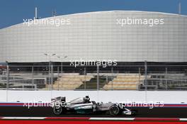 Lewis Hamilton (GBR) Mercedes AMG F1 W05. 10.10.2014. Formula 1 World Championship, Rd 16, Russian Grand Prix, Sochi Autodrom, Sochi, Russia, Practice Day.