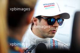 Felipe Massa (BRA) Williams with the media. 10.10.2014. Formula 1 World Championship, Rd 16, Russian Grand Prix, Sochi Autodrom, Sochi, Russia, Practice Day.
