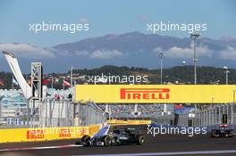 Lewis Hamilton (GBR) Mercedes AMG F1 W05. 10.10.2014. Formula 1 World Championship, Rd 16, Russian Grand Prix, Sochi Autodrom, Sochi, Russia, Practice Day.