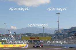 Daniil Kvyat (RUS) Scuderia Toro Rosso STR9. 10.10.2014. Formula 1 World Championship, Rd 16, Russian Grand Prix, Sochi Autodrom, Sochi, Russia, Practice Day.