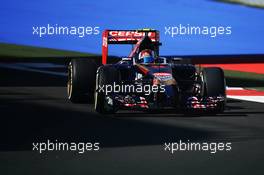 Daniil Kvyat (RUS) Scuderia Toro Rosso STR9. 10.10.2014. Formula 1 World Championship, Rd 16, Russian Grand Prix, Sochi Autodrom, Sochi, Russia, Practice Day.