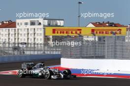 Lewis Hamilton (GBR) Mercedes AMG F1 W05. 10.10.2014. Formula 1 World Championship, Rd 16, Russian Grand Prix, Sochi Autodrom, Sochi, Russia, Practice Day.