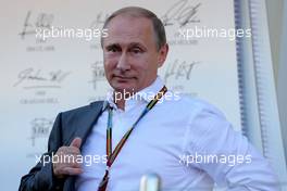 Vladimir Putin (RUS) Russian President 12.10.2014. Formula 1 World Championship, Rd 16, Russian Grand Prix, Sochi Autodrom, Sochi, Russia, Race Day.
