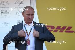 Vladimir Putin (RUS) Russian Federation President. 12.10.2014. Formula 1 World Championship, Rd 16, Russian Grand Prix, Sochi Autodrom, Sochi, Russia, Race Day.