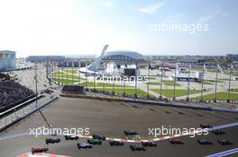 The start of the race. 12.10.2014. Formula 1 World Championship, Rd 16, Russian Grand Prix, Sochi Autodrom, Sochi, Russia, Race Day.