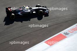Esteban Gutierrez (MEX) Sauber C33. 12.10.2014. Formula 1 World Championship, Rd 16, Russian Grand Prix, Sochi Autodrom, Sochi, Russia, Race Day.