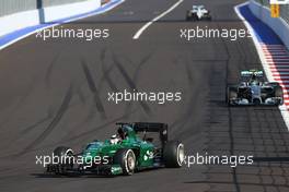 Kamui Kobayashi (JPN), Caterham F1 Team  12.10.2014. Formula 1 World Championship, Rd 16, Russian Grand Prix, Sochi Autodrom, Sochi, Russia, Race Day.