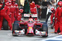 Kimi Raikkonen (FIN) Ferrari. 12.10.2014. Formula 1 World Championship, Rd 16, Russian Grand Prix, Sochi Autodrom, Sochi, Russia, Race Day.