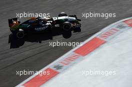Nico Hulkenberg (GER) Sahara Force India F1 VJM07. 12.10.2014. Formula 1 World Championship, Rd 16, Russian Grand Prix, Sochi Autodrom, Sochi, Russia, Race Day.