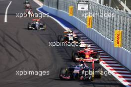 Daniil Kvyat (RUS) Scuderia Toro Rosso STR9. 12.10.2014. Formula 1 World Championship, Rd 16, Russian Grand Prix, Sochi Autodrom, Sochi, Russia, Race Day.