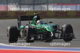 Marcus Ericsson (SWE) Caterham CT05. 11.10.2014. Formula 1 World Championship, Rd 16, Russian Grand Prix, Sochi Autodrom, Sochi, Russia, Qualifying Day.