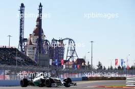 Lewis Hamilton (GBR) Mercedes AMG F1 W05. 11.10.2014. Formula 1 World Championship, Rd 16, Russian Grand Prix, Sochi Autodrom, Sochi, Russia, Qualifying Day.