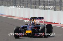 Daniel Ricciardo (AUS) Red Bull Racing RB10. 11.10.2014. Formula 1 World Championship, Rd 16, Russian Grand Prix, Sochi Autodrom, Sochi, Russia, Qualifying Day.
