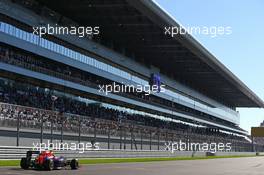 Daniel Ricciardo (AUS) Red Bull Racing RB10. 11.10.2014. Formula 1 World Championship, Rd 16, Russian Grand Prix, Sochi Autodrom, Sochi, Russia, Qualifying Day.