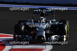 Lewis Hamilton (GBR) Mercedes AMG F1 W05. 11.10.2014. Formula 1 World Championship, Rd 16, Russian Grand Prix, Sochi Autodrom, Sochi, Russia, Qualifying Day.