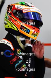 Sergio Perez (MEX) Sahara Force India F1. 11.10.2014. Formula 1 World Championship, Rd 16, Russian Grand Prix, Sochi Autodrom, Sochi, Russia, Qualifying Day.