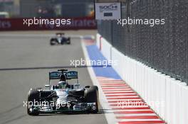 Lewis Hamilton (GBR) Mercedes AMG F1 W05. 11.10.2014. Formula 1 World Championship, Rd 16, Russian Grand Prix, Sochi Autodrom, Sochi, Russia, Qualifying Day.