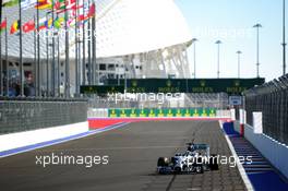 Lewis Hamilton (GBR) Mercedes AMG F1 W05. 11.10.2014. Formula 1 World Championship, Rd 16, Russian Grand Prix, Sochi Autodrom, Sochi, Russia, Qualifying Day.