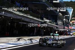 Lewis Hamilton (GBR) Mercedes AMG F1 W05. 11.10.2014. Formula 1 World Championship, Rd 16, Russian Grand Prix, Sochi Autodrom, Sochi, Russia, Qualifying Day.