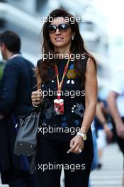 Fabiana Flosi (BRA), wife of Bernie Ecclestone (GBR). 12.10.2014. Formula 1 World Championship, Rd 16, Russian Grand Prix, Sochi Autodrom, Sochi, Russia, Race Day.