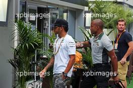 Lewis Hamilton (GBR) Mercedes AMG F1. 09.10.2014. Formula 1 World Championship, Rd 16, Russian Grand Prix, Sochi Autodrom, Sochi, Russia, Preparation Day.