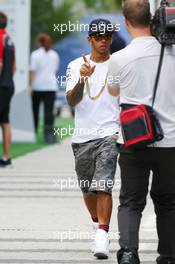 Lewis Hamilton (GBR) Mercedes AMG F1. 09.10.2014. Formula 1 World Championship, Rd 16, Russian Grand Prix, Sochi Autodrom, Sochi, Russia, Preparation Day.