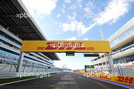 The start / finish straight. 09.10.2014. Formula 1 World Championship, Rd 16, Russian Grand Prix, Sochi Autodrom, Sochi, Russia, Preparation Day.