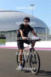 Sergio Perez (MEX), Sahara Force India  09.10.2014. Formula 1 World Championship, Rd 16, Russian Grand Prix, Sochi Autodrom, Sochi, Russia, Preparation Day.