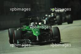 Kamui Kobayashi (JPN) Caterham CT05. 19.09.2014. Formula 1 World Championship, Rd 14, Singapore Grand Prix, Singapore, Singapore, Practice Day.