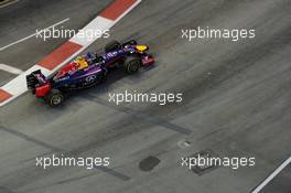 Sebastian Vettel (GER) Red Bull Racing RB10. 19.09.2014. Formula 1 World Championship, Rd 14, Singapore Grand Prix, Singapore, Singapore, Practice Day.