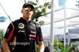 Pastor Maldonado (VEN) Lotus F1 Team. 19.09.2014. Formula 1 World Championship, Rd 14, Singapore Grand Prix, Singapore, Singapore, Practice Day.