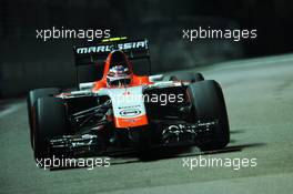 Max Chilton (GBR) Marussia F1 Team MR03. 19.09.2014. Formula 1 World Championship, Rd 14, Singapore Grand Prix, Singapore, Singapore, Practice Day.