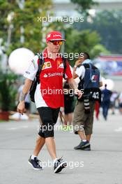 Kimi Raikkonen (FIN) Ferrari. 19.09.2014. Formula 1 World Championship, Rd 14, Singapore Grand Prix, Singapore, Singapore, Practice Day.