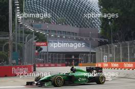 Marcus Ericsson (SWE) Caterham CT05. 19.09.2014. Formula 1 World Championship, Rd 14, Singapore Grand Prix, Singapore, Singapore, Practice Day.