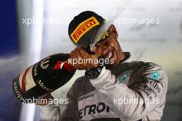 1st place Lewis Hamilton (GBR) Mercedes AMG F1. 21.09.2014. Formula 1 World Championship, Rd 14, Singapore Grand Prix, Singapore, Singapore, Race Day.