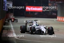 Felipe Massa (BRA), Williams F1 Team  21.09.2014. Formula 1 World Championship, Rd 14, Singapore Grand Prix, Singapore, Singapore, Race Day.