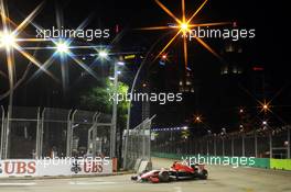 Jules Bianchi (FRA) Marussia F1 Team MR03. 21.09.2014. Formula 1 World Championship, Rd 14, Singapore Grand Prix, Singapore, Singapore, Race Day.
