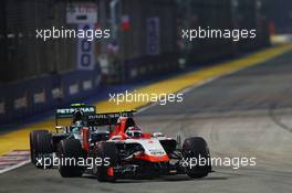 Max Chilton (GBR) Marussia F1 Team MR03. 21.09.2014. Formula 1 World Championship, Rd 14, Singapore Grand Prix, Singapore, Singapore, Race Day.