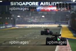 Sergio Perez (MEX), Sahara Force India  21.09.2014. Formula 1 World Championship, Rd 14, Singapore Grand Prix, Singapore, Singapore, Race Day.