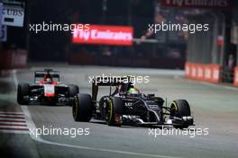 Esteban Gutierrez (MEX), Sauber F1 Team  21.09.2014. Formula 1 World Championship, Rd 14, Singapore Grand Prix, Singapore, Singapore, Race Day.
