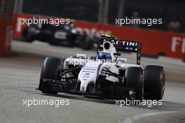Valtteri Bottas (FIN), Williams F1 Team  21.09.2014. Formula 1 World Championship, Rd 14, Singapore Grand Prix, Singapore, Singapore, Race Day.