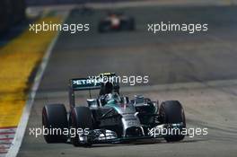 Nico Rosberg (GER) Mercedes AMG F1 W05. 21.09.2014. Formula 1 World Championship, Rd 14, Singapore Grand Prix, Singapore, Singapore, Race Day.