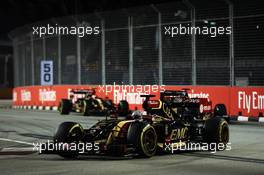 Romain Grosjean (FRA) Lotus F1 E22. 21.09.2014. Formula 1 World Championship, Rd 14, Singapore Grand Prix, Singapore, Singapore, Race Day.