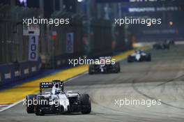 Felipe Massa (BRA) Williams FW36. 21.09.2014. Formula 1 World Championship, Rd 14, Singapore Grand Prix, Singapore, Singapore, Race Day.